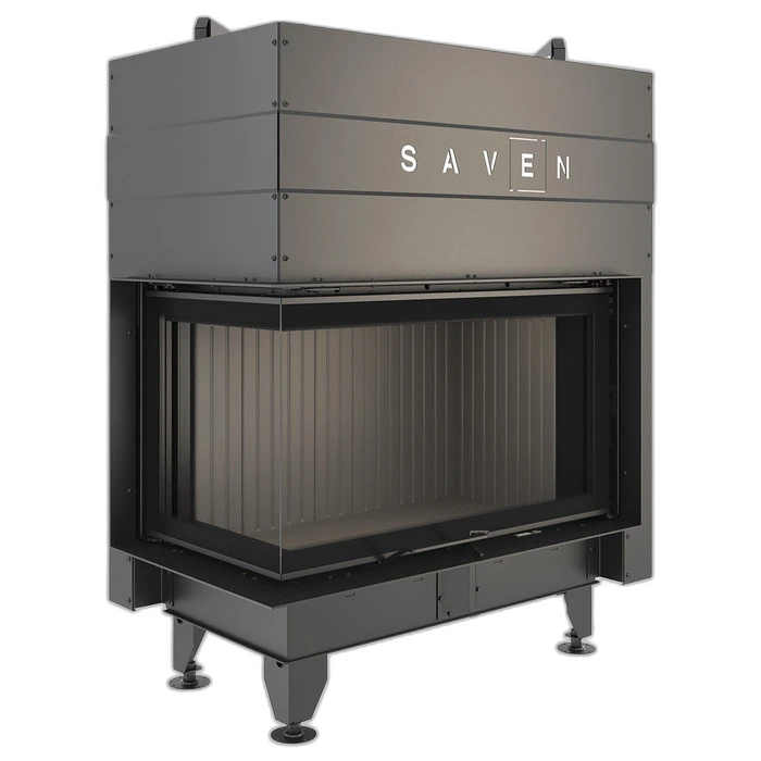Камінна топка кутова SAVEN Energy Up 85x50x47L Black (17,0 kW) ECO
