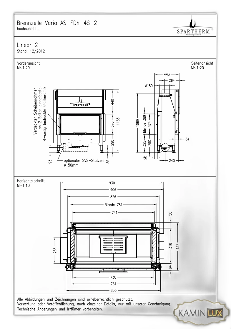 Камінна топка Spartherm Varia AS-FDh
