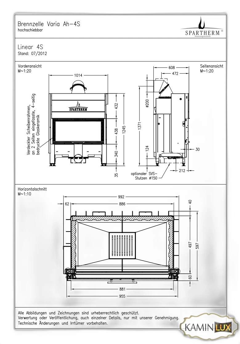 Камінна топка Spartherm Varia Ah