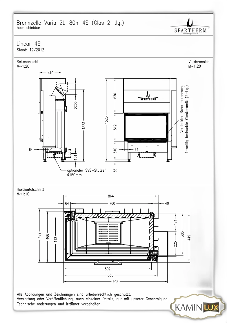 Камінна топка Spartherm Varia 2L-80h