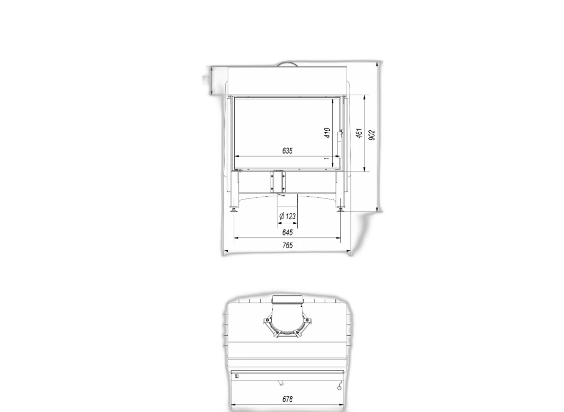 Камінна топка Kratki ZIBI 12 DECO (11 кВт)