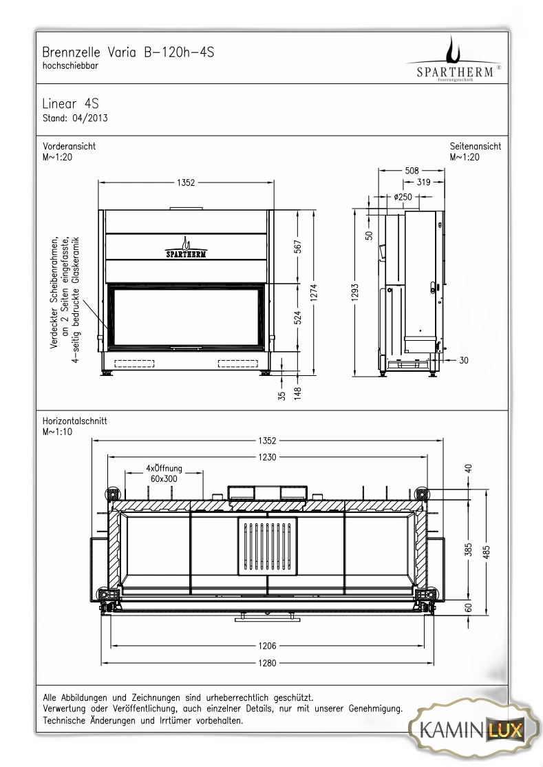 Камінна топка Spartherm Varia B-120h