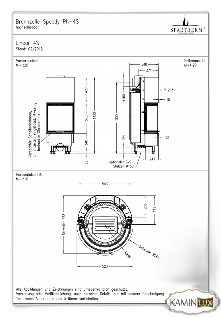 Камінна топка Spartherm Speedy Ph