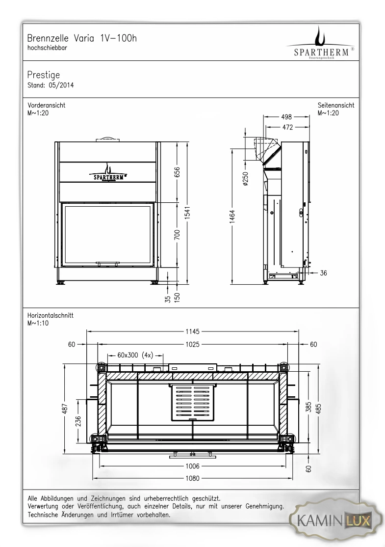 Камінна топка Spartherm Varia 1V-100h