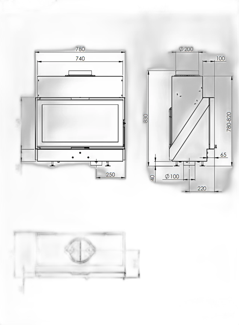 Камінна топка Dovre VISTA 802