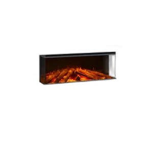 Трьохсторонній електрокамін La Nordica LUMEN 1200 з обігрівом (з рамкою CHALK)