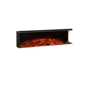 Трьохсторонній електрокамін La Nordica LUMEN 1600 з обігрівом (з рамкою CHALK)