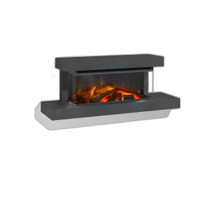 Трьохсторонній електрокамін La Nordica LUMEN 870 з обігрівом (з рамкою ANTHRACITE)