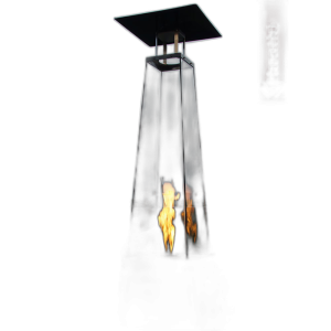 Газовий обігрівач Kratki UMBRELLA BS стальний чорний (12 кВт)