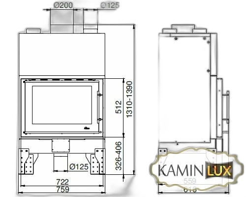 Камінна топка UNIFLAM 760 EVO