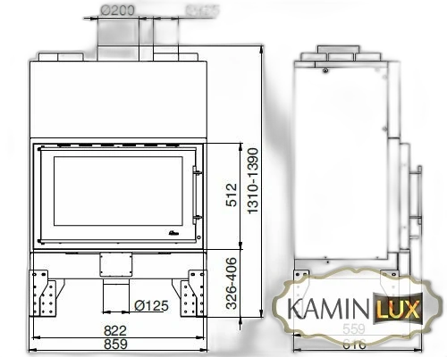 Камінна топка UNIFLAM 860 EVO