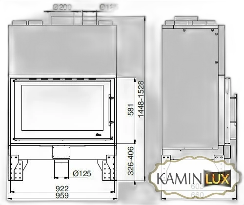 Камінна топка UNIFLAM 960 EVO