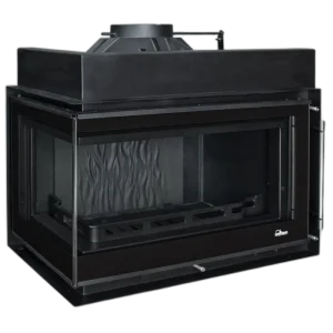 Камінна топка UNIFLAM 850 PRESTIGE LBS ліве вигнуте скло
