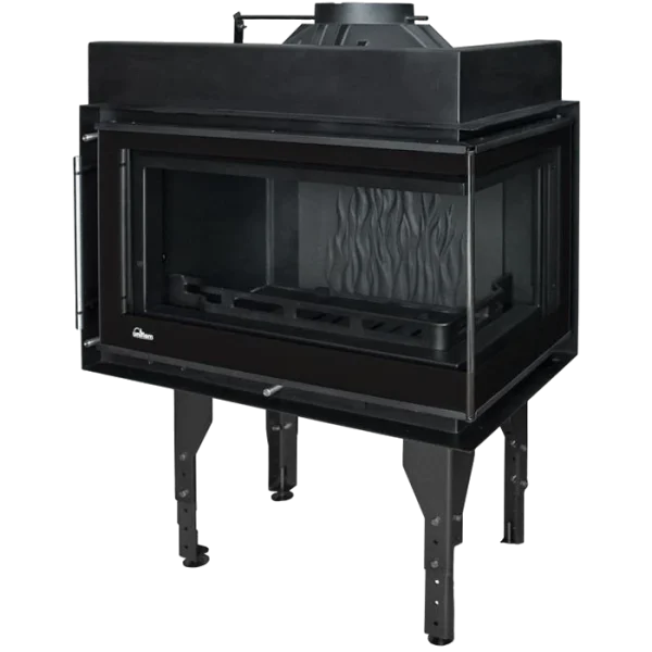 Камінна топка UNIFLAM 850 PRESTIGE PBS праве вигнуте скло