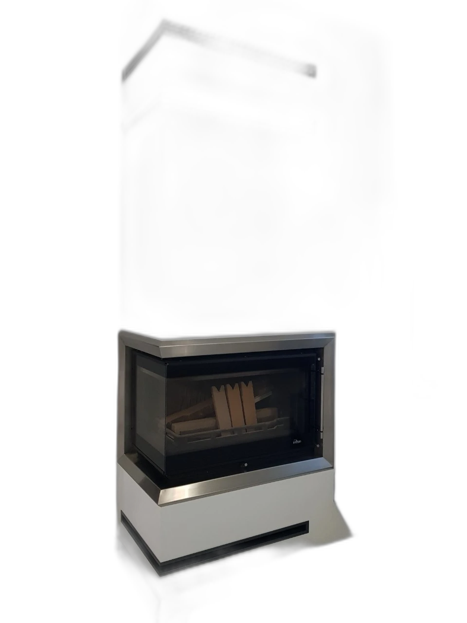 Камінна топка UNIFLAM 850 PRESTIGE LBS ліве вигнуте скло