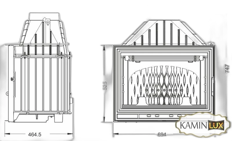 Камінна топка UNIFLAM 700 OPTIMA ECO з шибером