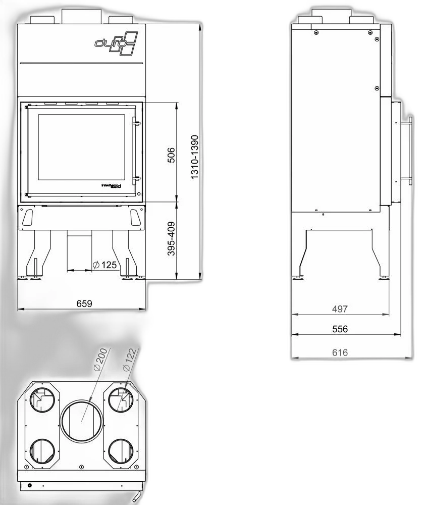 Камінна топка UNIFLAM 660 DURO