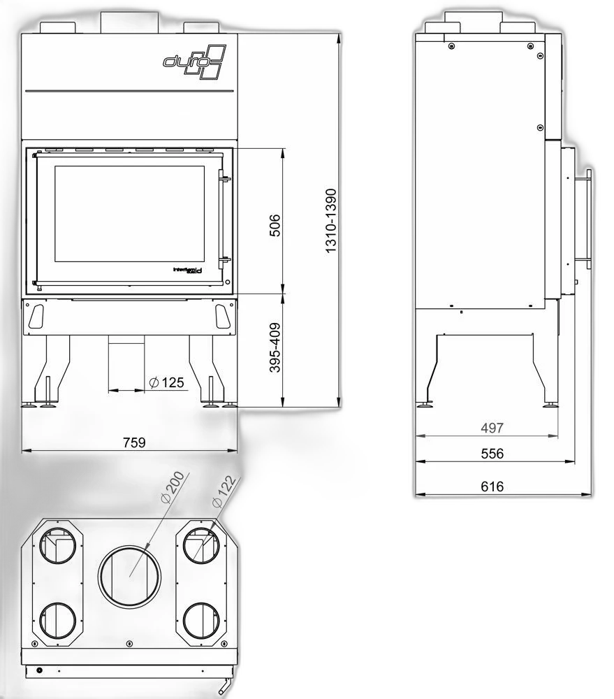 Камінна топка UNIFLAM 760 DURO