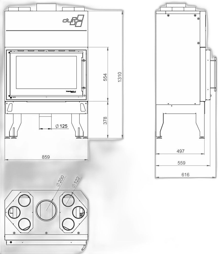 Камінна топка UNIFLAM 860 DURO