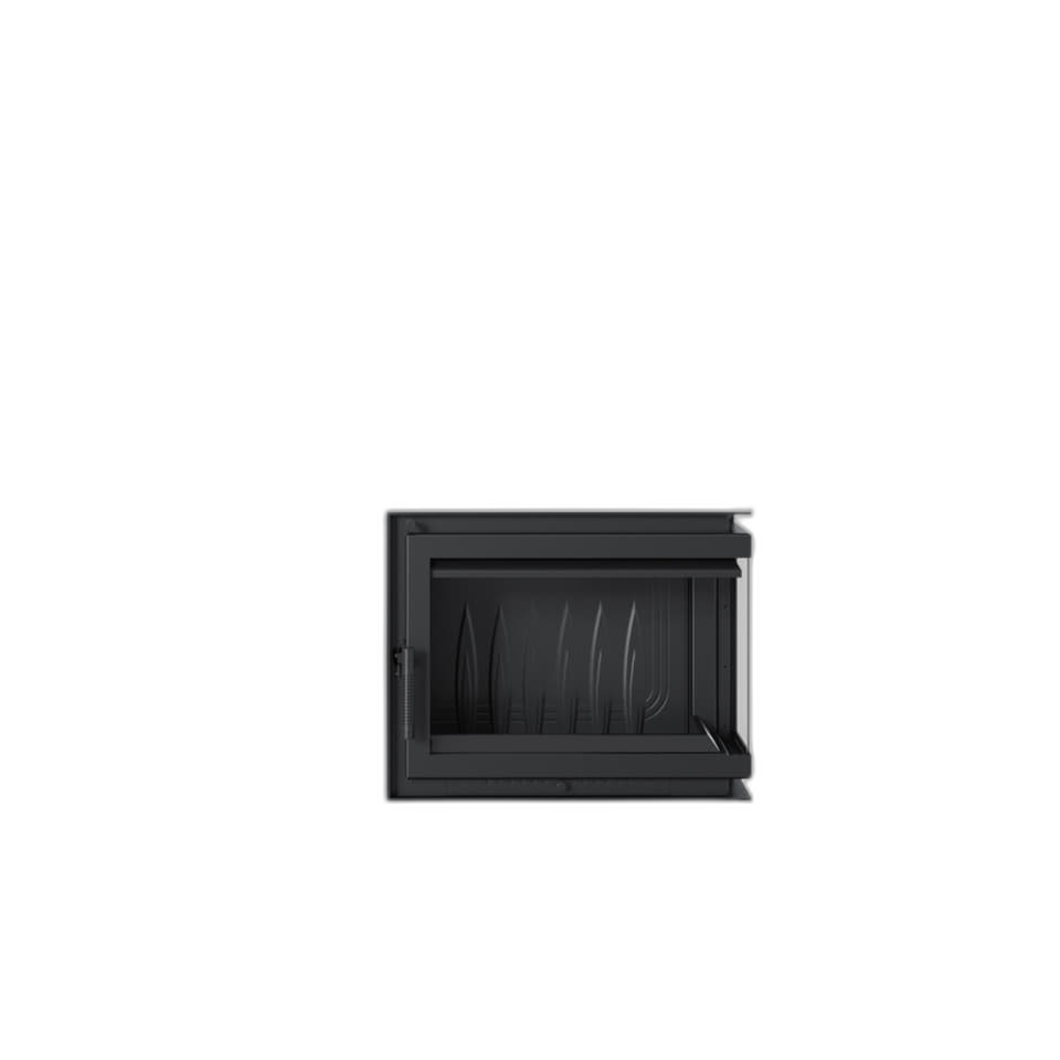 Камін Kratki SIMPLE 12 BS права в обудові BOX стальний - білий