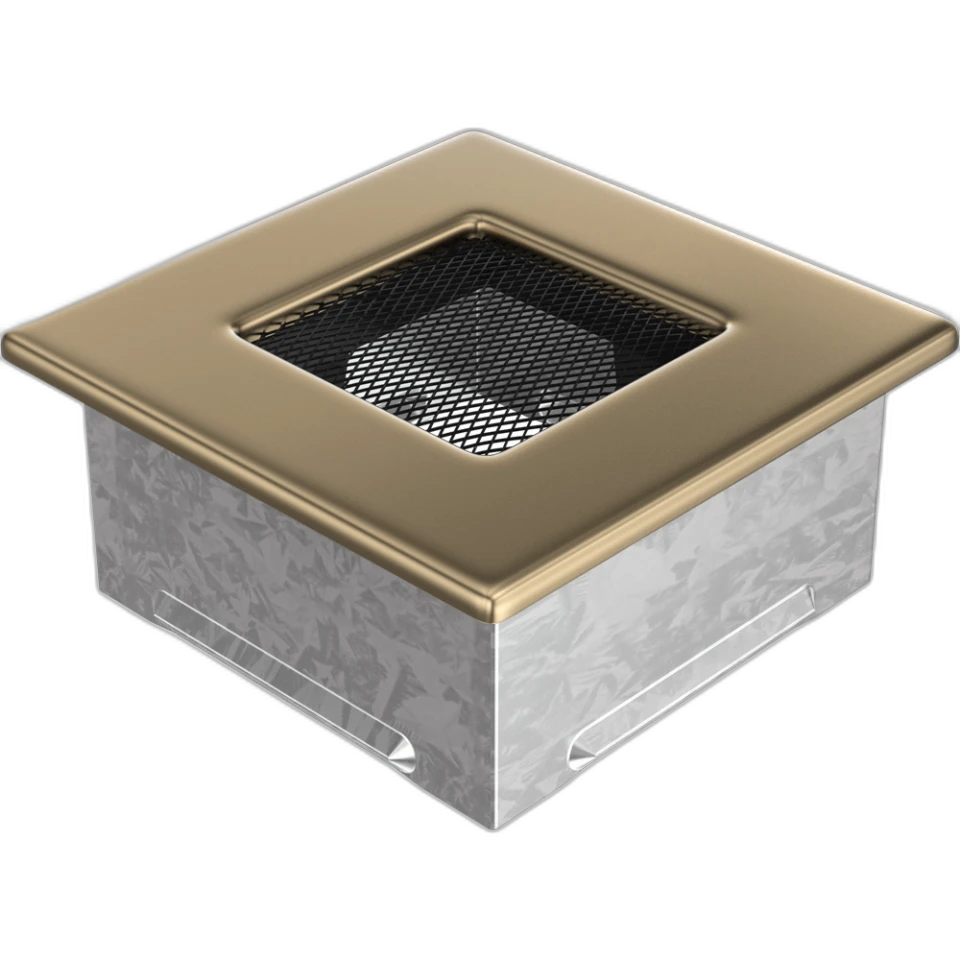 Камінна решітка 11x11 позолочена Kratki