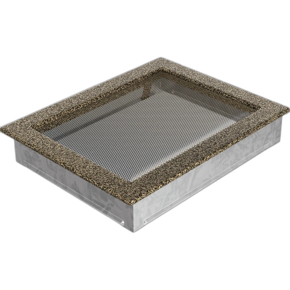 Камінна решітка 22x30 чорно-золота Kratki
