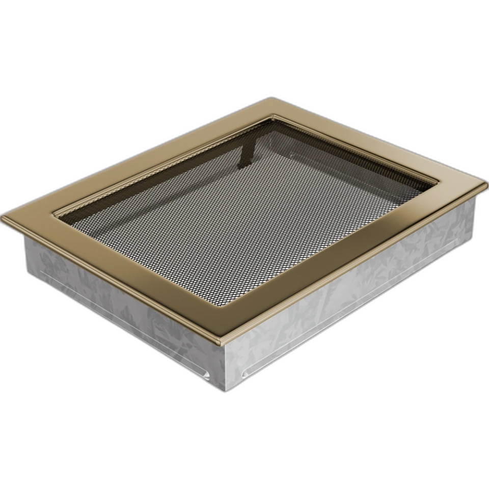 Камінна решітка 22x30 позолочена Kratki