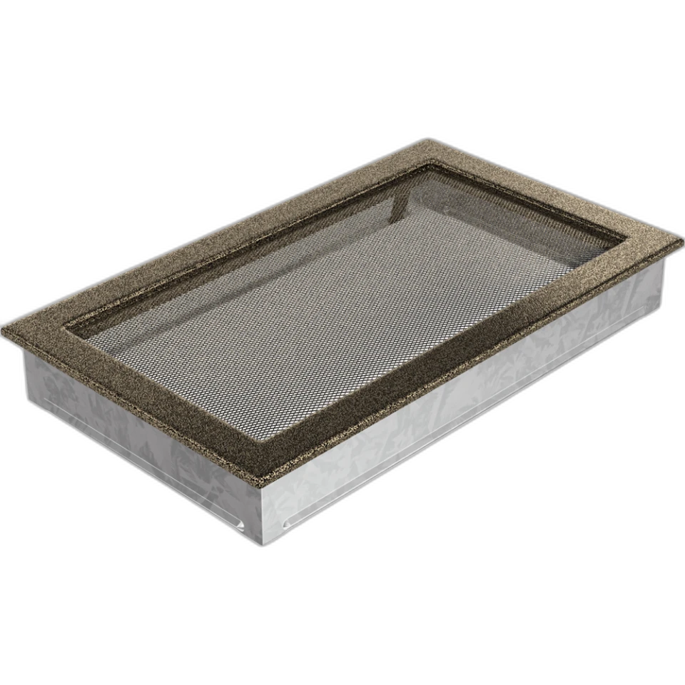 Камінна решітка 22x37 чорно-золота Kratki