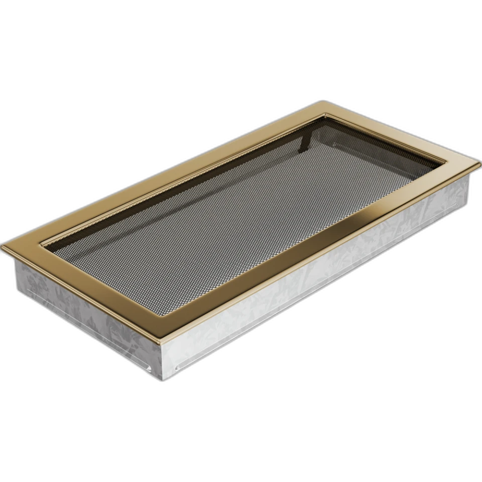Камінна решітка 22x45 позолочена Kratki