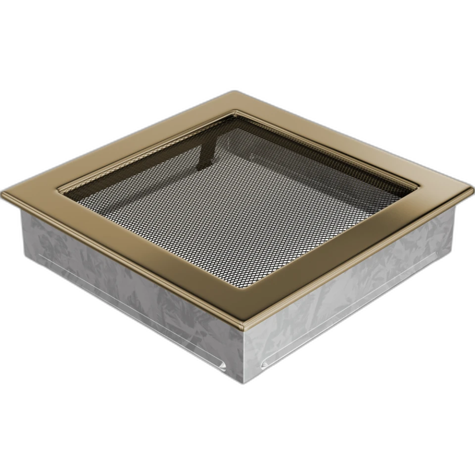 Камінна решітка 22x22 позолочена Kratki