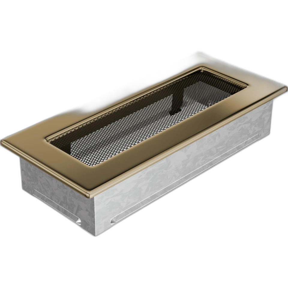Камінна решітка 11x24 позолочена Kratki