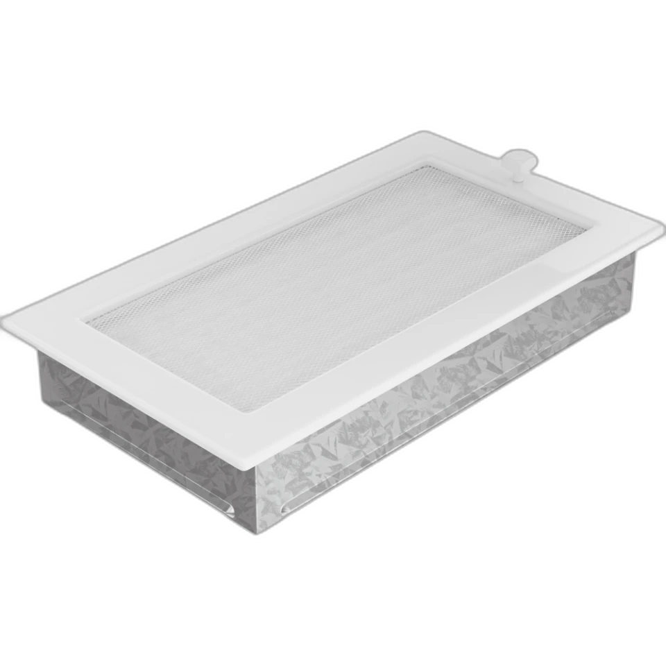 Камінна решітка 17x30 біла з жалюзями Kratki