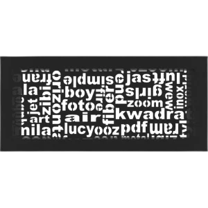 Камінна решітка ABC чорна 17x37 Kratki