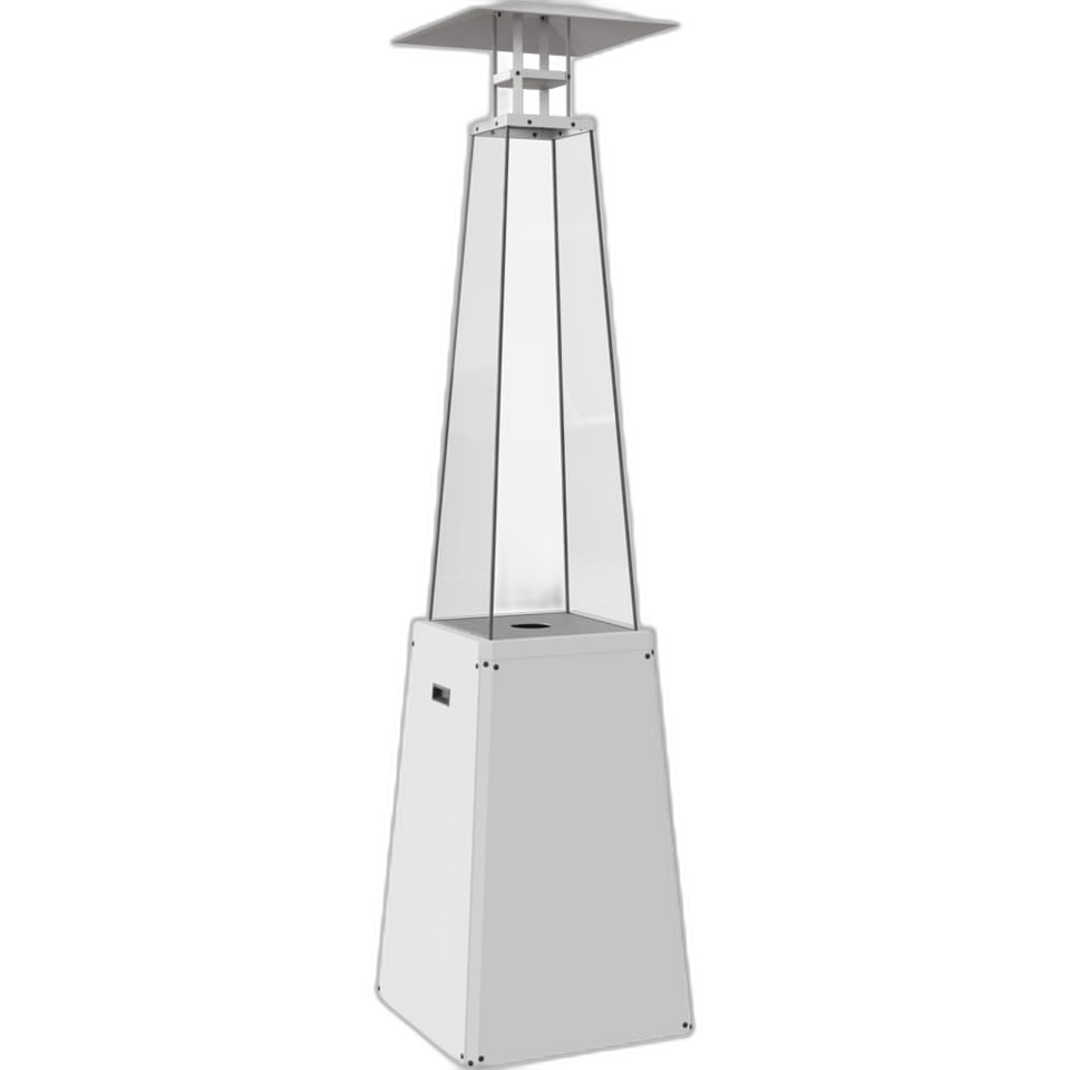 Газовий обігрівач Kratki UMBRELLA BS стальний білий (12 кВт)