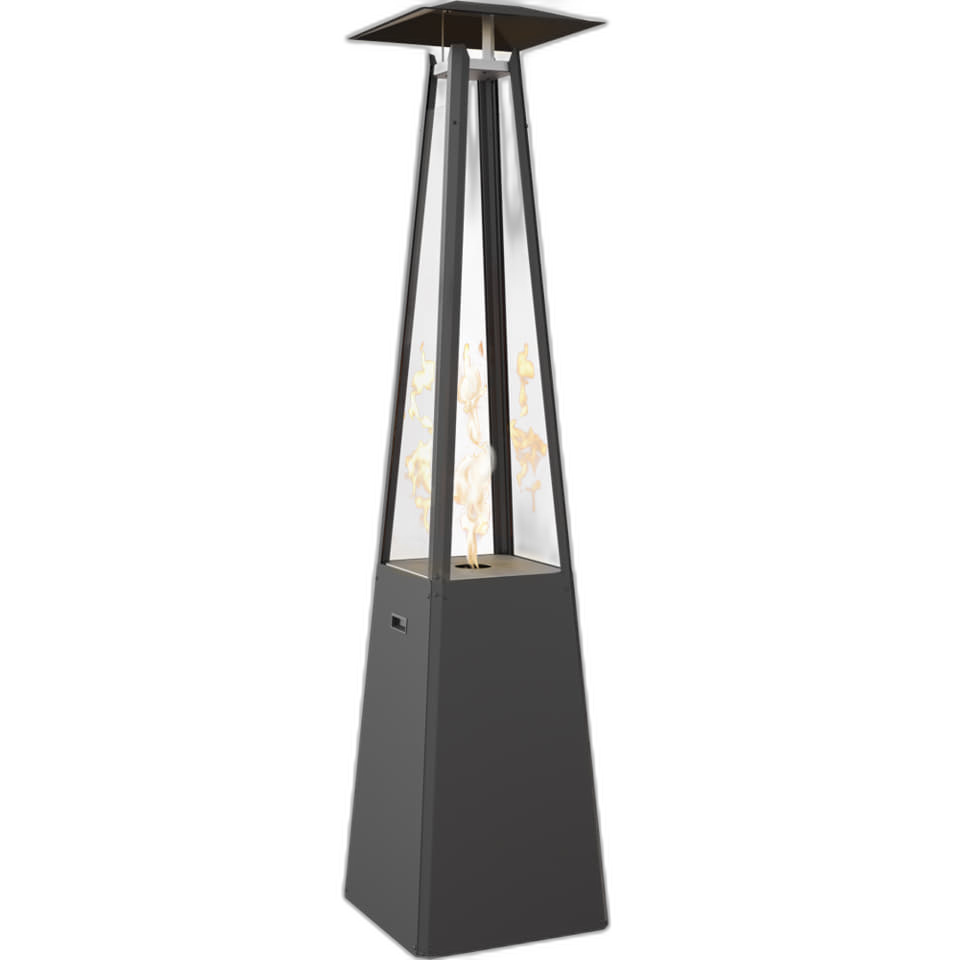 Газовий обігрівач Kratki UMBRELLA стальний чорний (12 кВт)