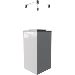 Газовий обігрівач Kratki PATIO MINI скло/білий (8,2 кВт)