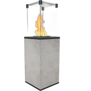 Газовий обігрівач Kratki PATIO MINI керамограніт OXIDE GRIGIO - ручне управління (8,2 кВт)