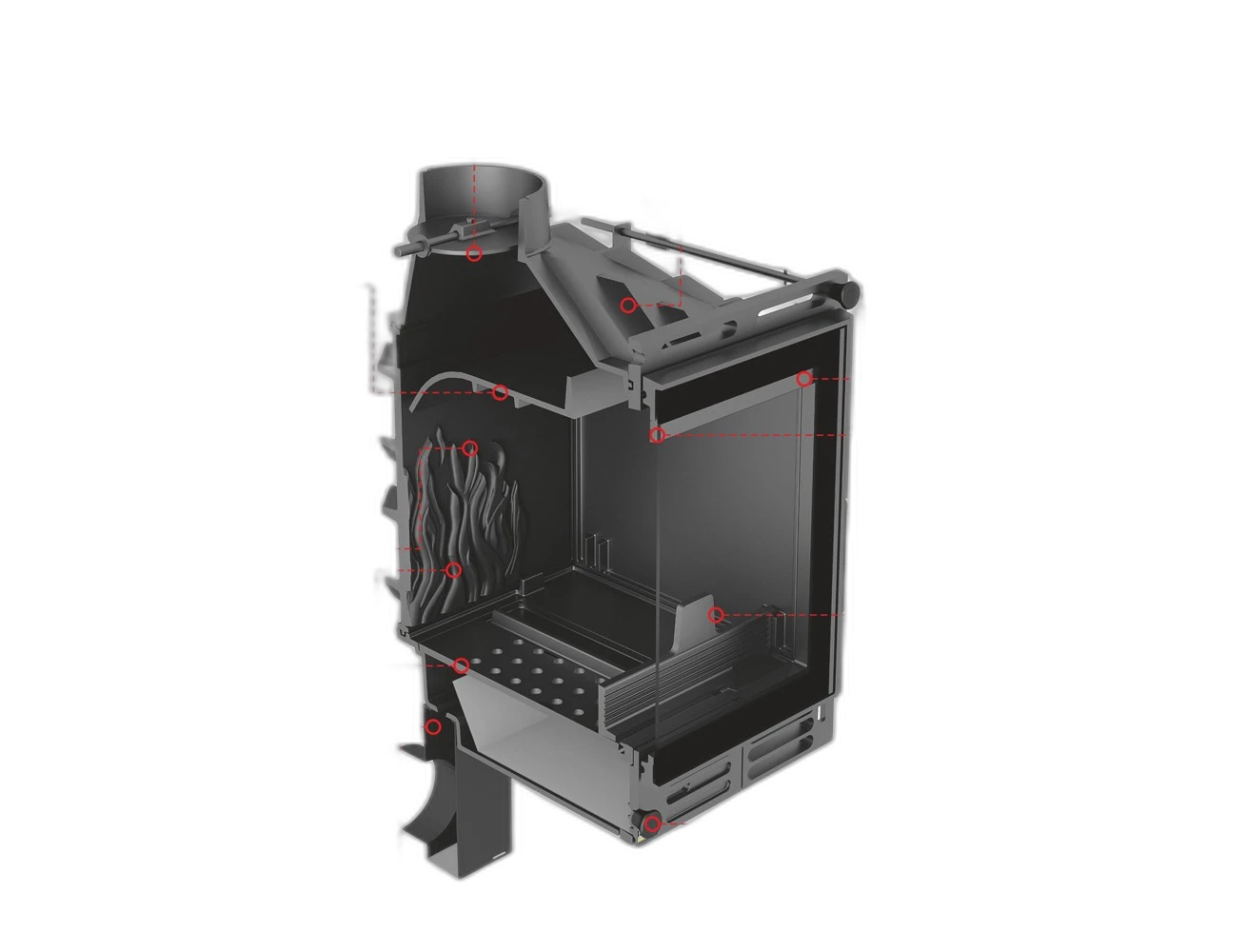 Камінна топка UNIFLAM 600 PLUS ECO з шибером