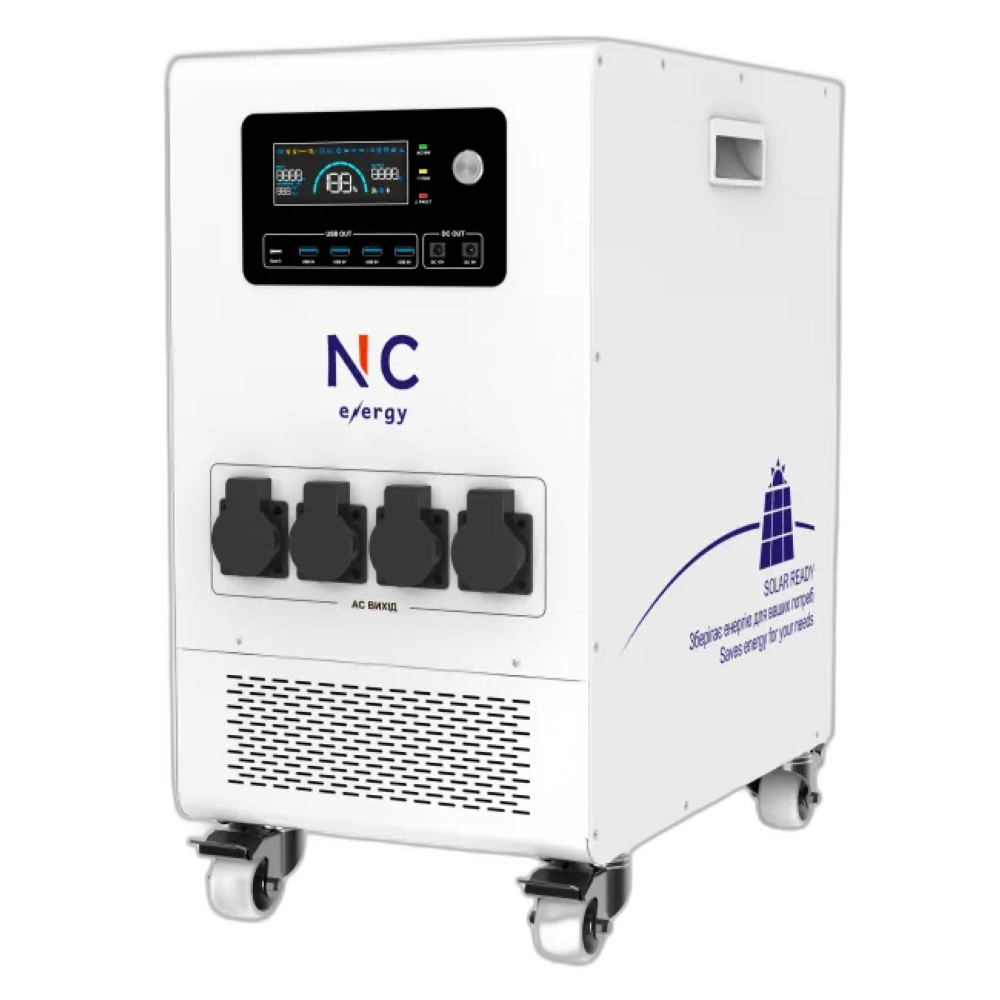Інверторна портативна зарядна станція NC Energy NCE5P5U48ua на 5.2 кВт (100 А·год/5120 Вт·год)