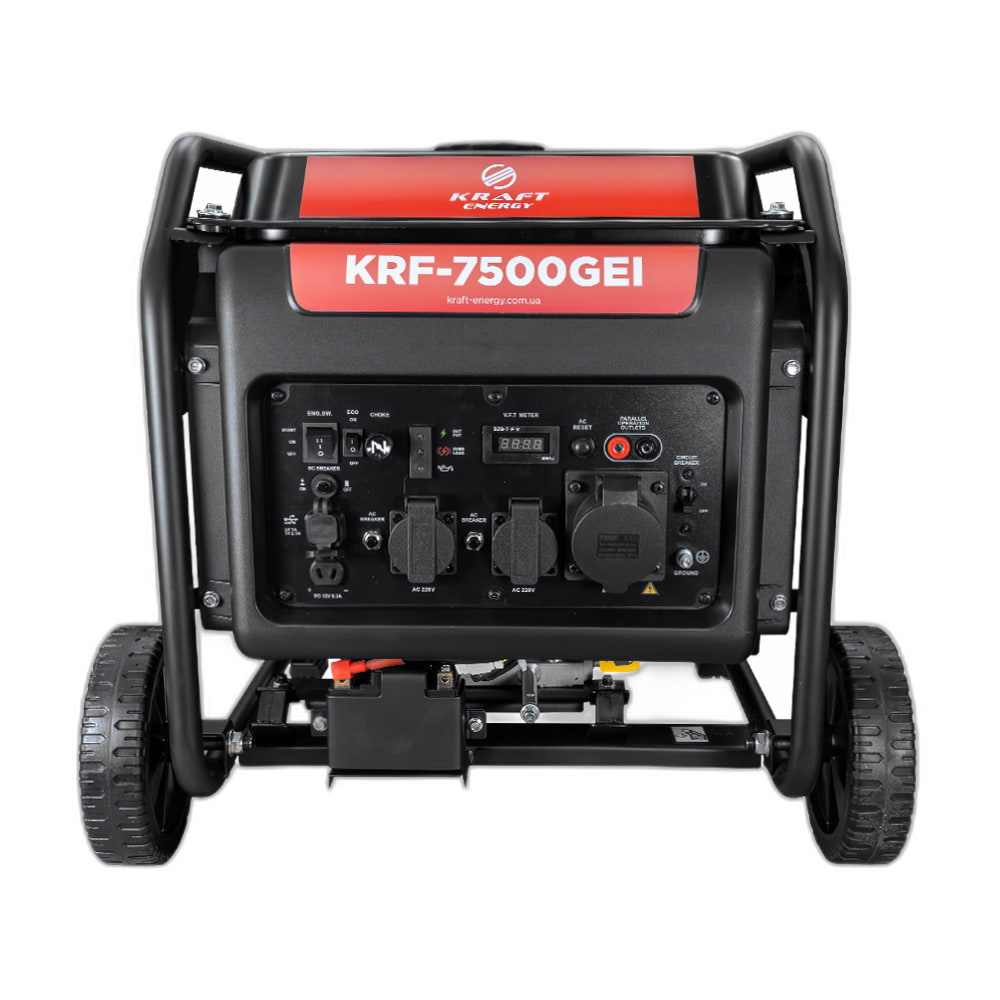 Генератор інверторний бензиновий 7 кВт Kraft KRF-7500GEI